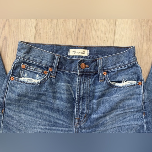 MADEWELL Blue Distressed Jeans 👖 🤎 - Picture 3 of 14